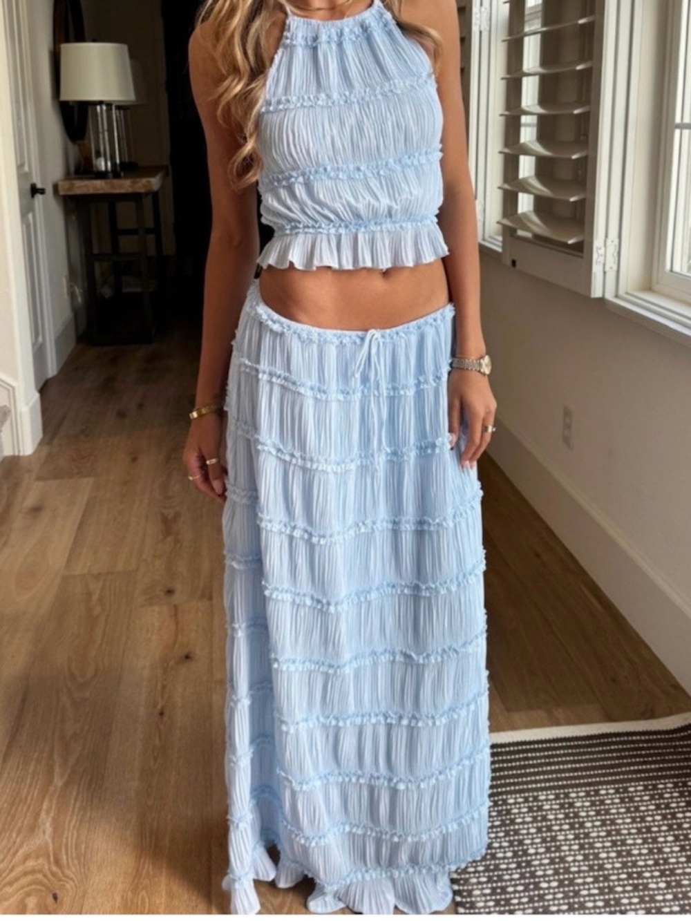 Boutique 2 piece beach vacation set.